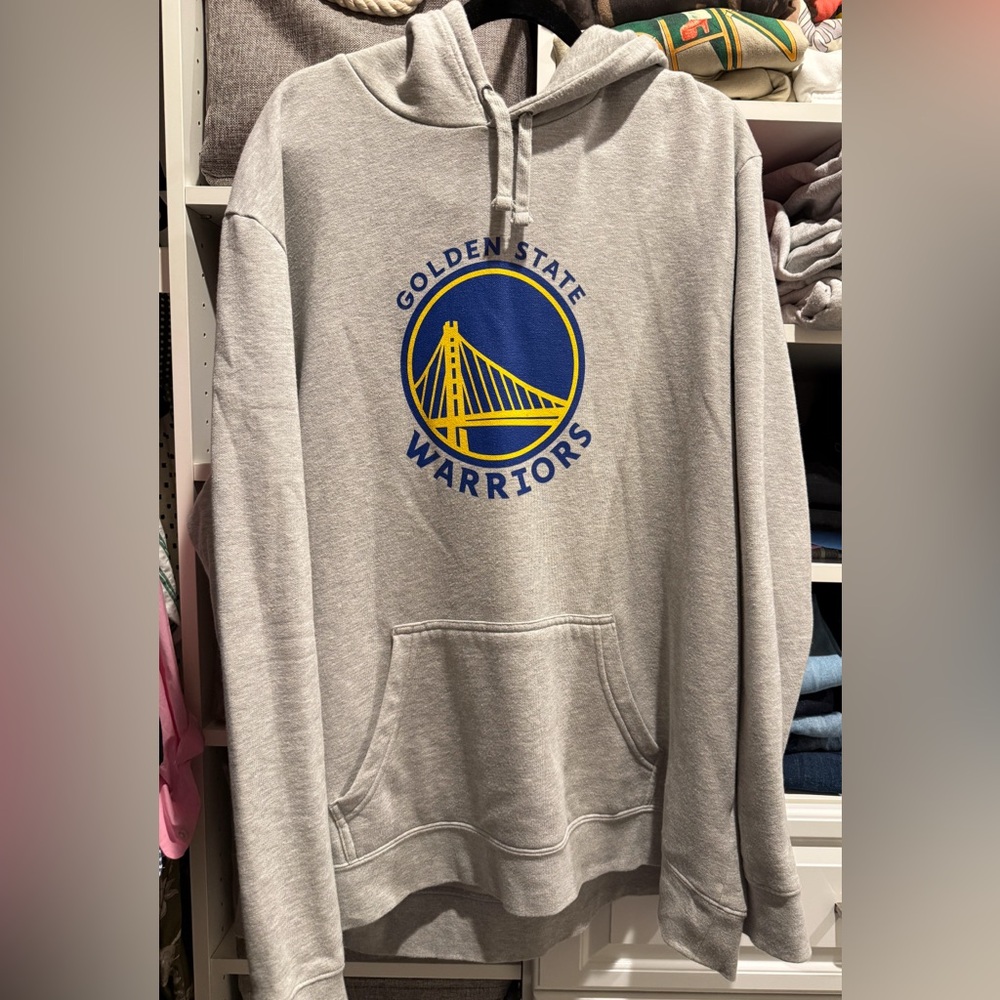 Fanatics Warriors Light Gray Hoodie